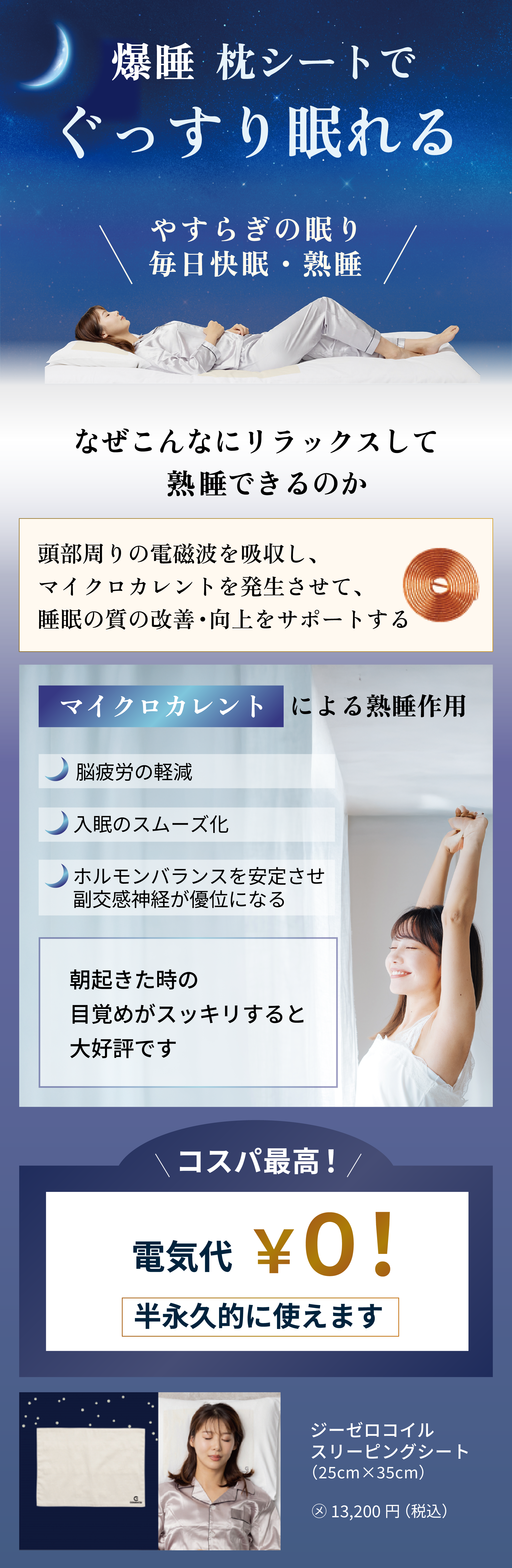 ジーゼロコイル・スリーピングシート