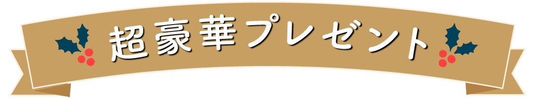 超豪華プレゼント